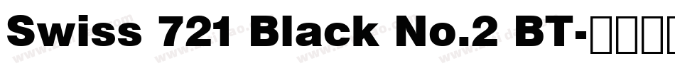 Swiss 721 Black No.2 BT字体转换